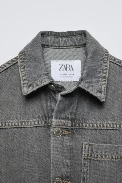 Niños ZARA 6 - 14 Años·Camisas / Sobrecamisas<SOBRECAMISA DENIM
