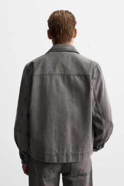 New SOBRECAMISA DENIM BOLSILLO Hombre Sobrecamisas