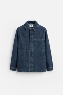 Clearance SOBRECAMISA DENIM BOLSILLOS Hombre Sobrecamisas