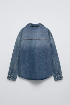 Niños ZARA 6 - 14 Años·Total Look<SOBRECAMISA DENIM BORDADOS
