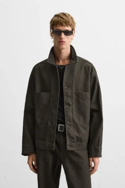 Hot SOBRECAMISA DENIM ESTRUCTURA Hombre Sobrecamisas