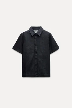 Sale SOBRECAMISA DENIM ZW COLLECTION Mujer Chaquetas / Cazadoras|Camisas / Blusas