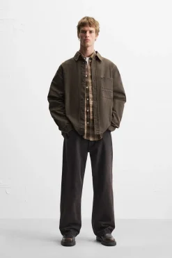 Clearance SOBRECAMISA EFECTO ENCERADO Hombre Sobrecamisas