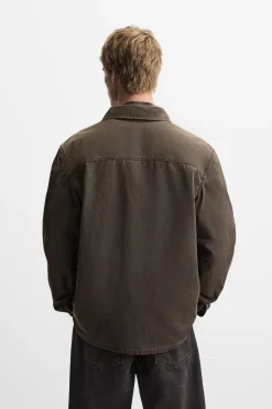 Clearance SOBRECAMISA EFECTO ENCERADO Hombre Sobrecamisas