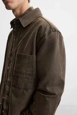 Clearance SOBRECAMISA EFECTO ENCERADO Hombre Sobrecamisas