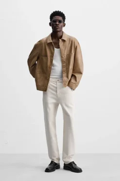 Online SOBRECAMISA EFECTO PIEL Hombre Sobrecamisas