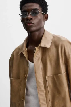 Online SOBRECAMISA EFECTO PIEL Hombre Sobrecamisas