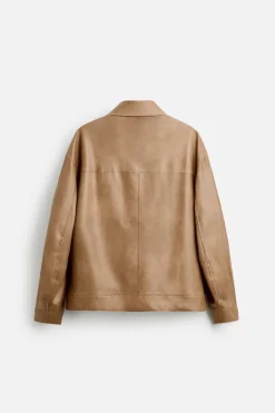 Online SOBRECAMISA EFECTO PIEL Hombre Sobrecamisas