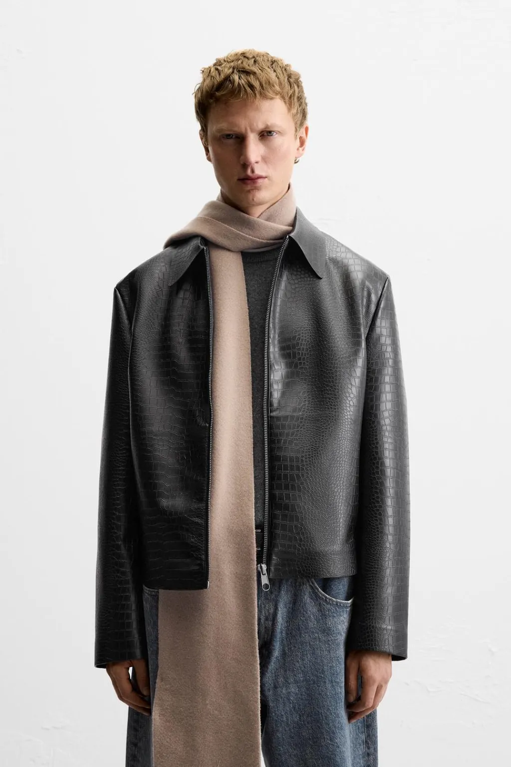 Online SOBRECAMISA EFECTO PIEL GRABADA Hombre Sobrecamisas