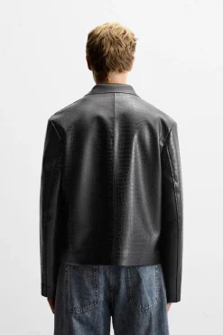 Online SOBRECAMISA EFECTO PIEL GRABADA Hombre Sobrecamisas