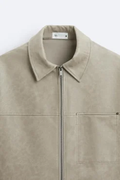 Discount SOBRECAMISA EFECTO PIEL LAVADA Hombre Sobrecamisas