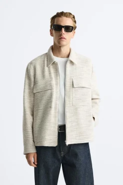 Outlet SOBRECAMISA ESTRUCTURA BOLSILLOS Hombre Sobrecamisas