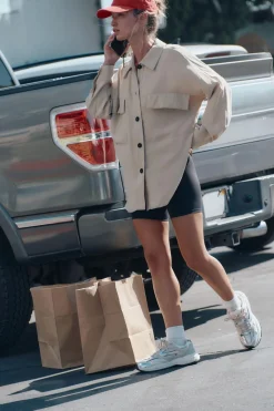 Fashion SOBRECAMISA FLUIDA BOLSILLOS Mujer Chaquetas / Cazadoras