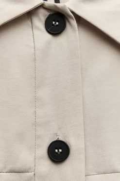 Fashion SOBRECAMISA FLUIDA BOLSILLOS Mujer Chaquetas / Cazadoras