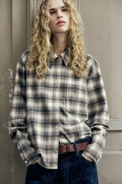 Best SOBRECAMISA FRANELA CUADROS Mujer Camisas / Blusas