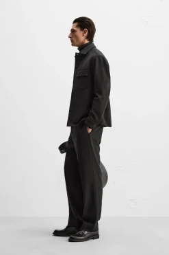 Fashion SOBRECAMISA LANA FRANELA Hombre Sobrecamisas