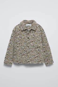 Niños ZARA 6 - 14 Años·Total Look<SOBRECAMISA MICROPANA FLORES