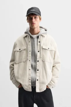 Hot SOBRECAMISA PANA ACOLCHADA Hombre Sobrecamisas