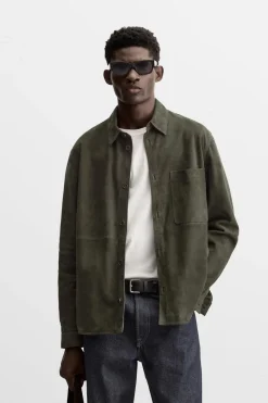 Fashion SOBRECAMISA PIEL ANTE Hombre Piel|Sobrecamisas