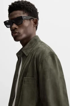 Fashion SOBRECAMISA PIEL ANTE Hombre Piel|Sobrecamisas