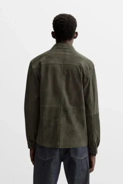 Fashion SOBRECAMISA PIEL ANTE Hombre Piel|Sobrecamisas