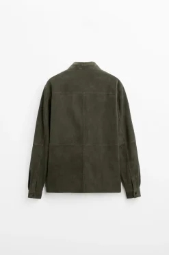 Fashion SOBRECAMISA PIEL ANTE Hombre Piel|Sobrecamisas