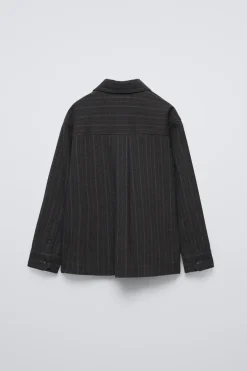 Niños ZARA 6 - 14 Años·Camisas / Sobrecamisas|6 - 14 Años·Total Look<SOBRECAMISA RAYA DIPLOMÁTICA