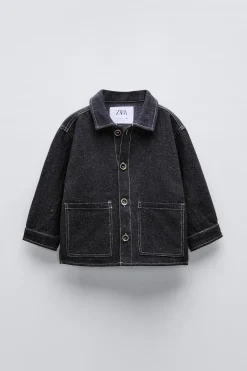 Niños ZARA 1½ - 6 Años·Camisas|1½ - 6 Años·Camisas / Sobrecamisas<SOBRECAMISA SARGA PESPUNTES