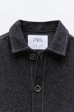 Niños ZARA 1½ - 6 Años·Camisas|1½ - 6 Años·Camisas / Sobrecamisas<SOBRECAMISA SARGA PESPUNTES