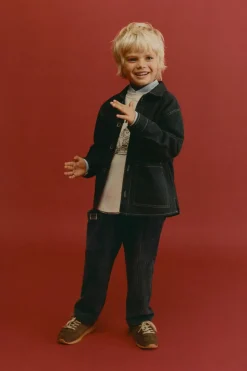 Niños ZARA 1½ - 6 Años·Camisas|1½ - 6 Años·Camisas / Sobrecamisas<SOBRECAMISA SARGA PESPUNTES