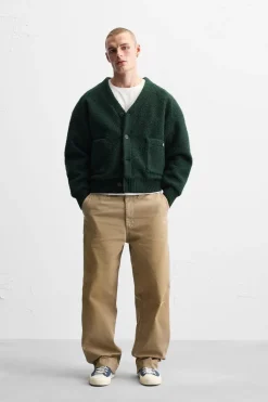 Discount SOBRECAMISA TEXTURA BOUCLÉ Hombre Jerséis / Chaquetas|Sobrecamisas