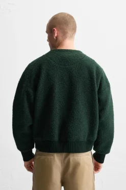 Discount SOBRECAMISA TEXTURA BOUCLÉ Hombre Jerséis / Chaquetas|Sobrecamisas