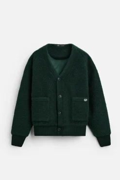 Discount SOBRECAMISA TEXTURA BOUCLÉ Hombre Jerséis / Chaquetas|Sobrecamisas