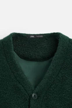 Discount SOBRECAMISA TEXTURA BOUCLÉ Hombre Jerséis / Chaquetas|Sobrecamisas