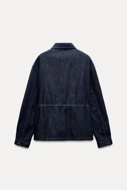 Clearance SOBRECAMISA Z1975 DENIM CINTURA AJUSTABLE Mujer Chaquetas / Cazadoras