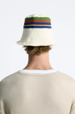 Clearance SOMBRERO CROCHET BANDAS Hombre Accesorios