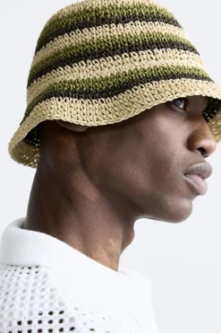 Fashion SOMBRERO CROCHET RAYAS Hombre Accesorios