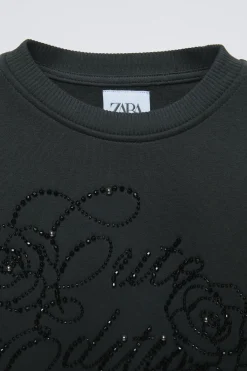 Niños ZARA 6 - 14 Años·Sudaderas<SUDADERA ABALORIOS