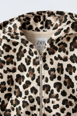 Niños ZARA 6 - 14 Años·Sudaderas|6 - 14 Años·Deporte / Jogging<SUDADERA ANIMAL PRINT