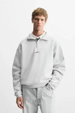 Discount SUDADERA BORDADO COMBINADO Hombre Sudaderas