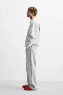 Discount SUDADERA BORDADO COMBINADO Hombre Sudaderas