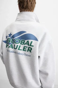 Discount SUDADERA BORDADO COMBINADO Hombre Sudaderas