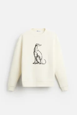 Hot SUDADERA BORDADO GALGO Hombre Sudaderas