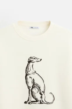 Hot SUDADERA BORDADO GALGO Hombre Sudaderas