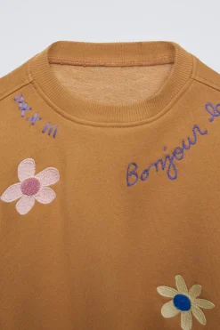 Niños ZARA 1½ - 6 Años·Sudaderas|6 - 18 Meses·Sudaderas<SUDADERA BORDADOS