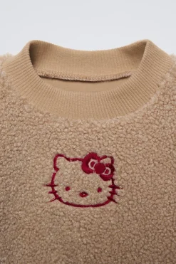 Niños ZARA 1½ - 6 Años·Sudaderas|1½ - 6 Años·Licencias<SUDADERA BORREGUILLO FORRADA HELLO KITTY © SANRIO