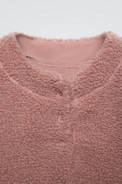 Niños ZARA 1½ - 6 Años·Sudaderas|6 - 18 Meses·Sudaderas<SUDADERA BORREGUILLO FORRADA