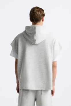 Clearance SUDADERA BOXY FIT CAPUCHA Hombre Sudaderas