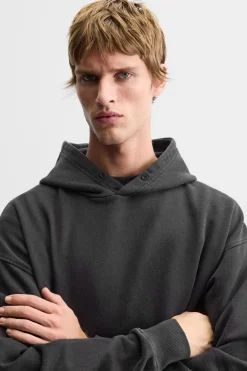 Discount SUDADERA BOXY FIT LAVADA Hombre Sudaderas