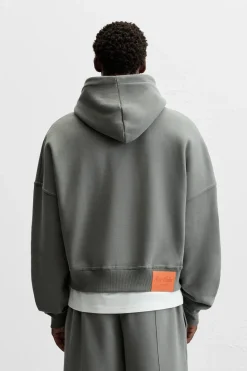 Clearance SUDADERA BOXY FIT PARCHE Hombre Sudaderas